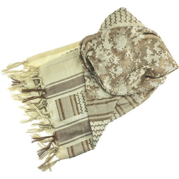 ⚡Men Black and Desert-Camo 100% Cotton Military Tactical Desert Scarf Wrap - Picture 5 of 8